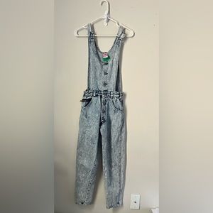 Vintage acid wash overalls—Sister Sister brand denim—old school classic.